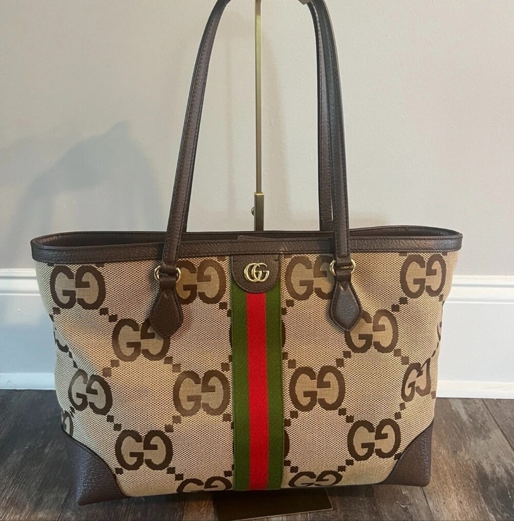 Gucci Ophidia Canvas Tote Bag